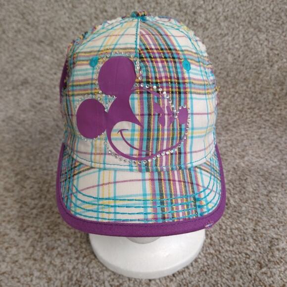 Disney Parks Mickey Mouse Rhinestone Baseball Cap Adjustable Hat - Picture 2 of 8